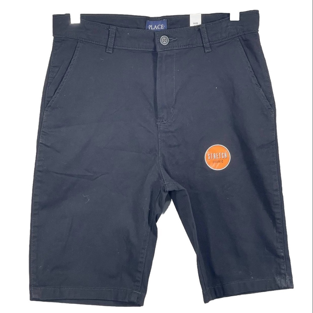 The Children's Place Boy stretch shorts size 14 deep navy NWT waist 29 Inches